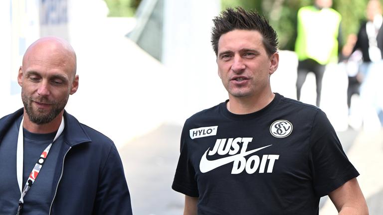 SV Elversbergs Trainer Vincent Wagner vor dem Spiel gegen Dynamo Dresden.