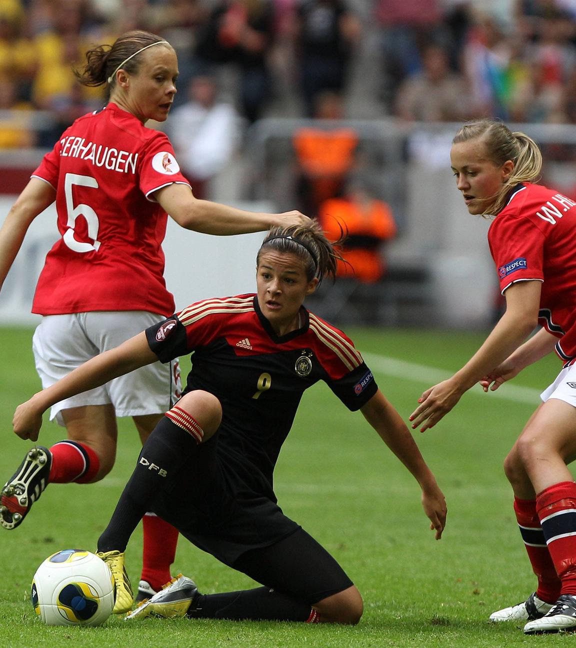 Archiv: v.l. Toril Hetland Akerhaugen (Norwegen), Lena Lotzen (Deutschland), Kristine Wigdahl Hegland (Norwegen)