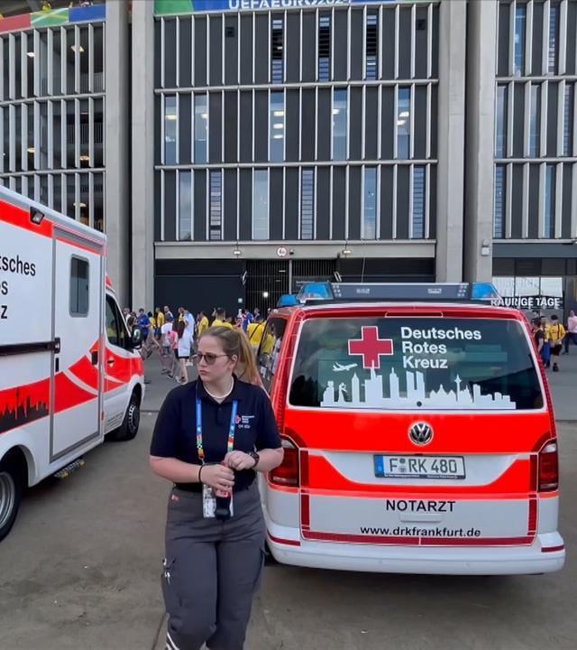 EM-Sanitäter im Einsatz