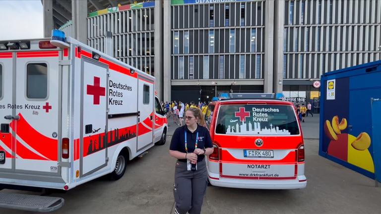 EM-Sanitäter im Einsatz