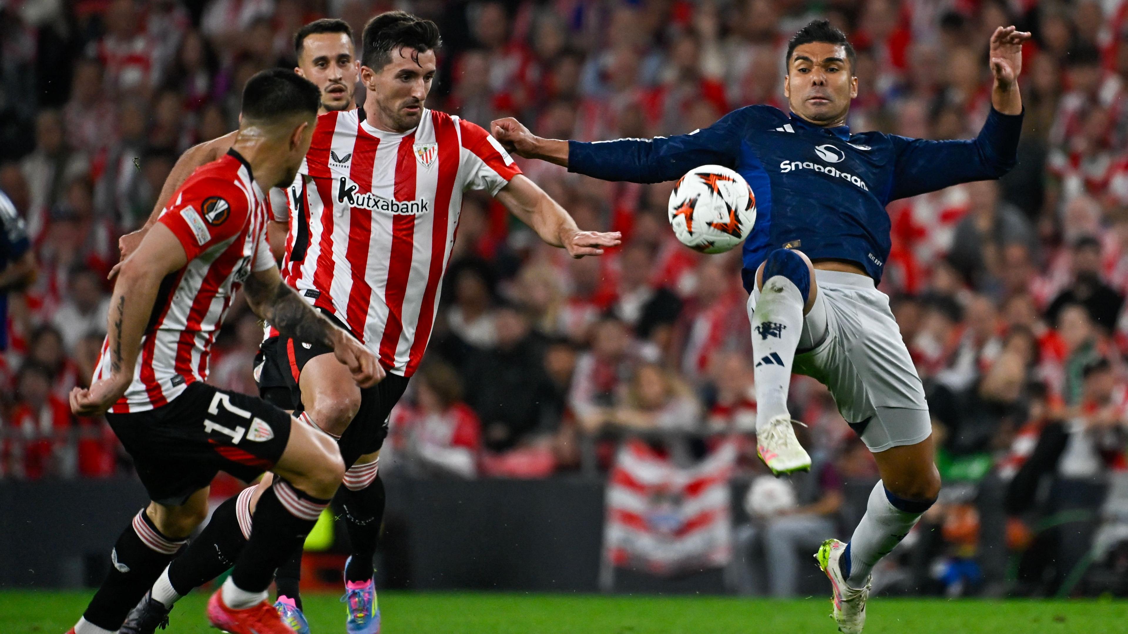 Fußball: Athletic Bilbao - Manchester United.