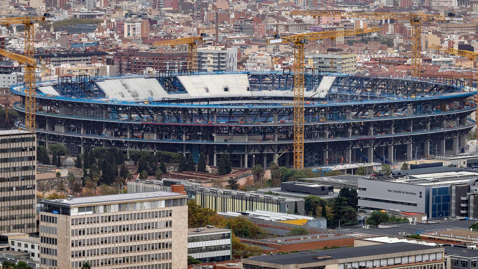 Fußball: Camp Nou, das Stadion des FC Barcelona.