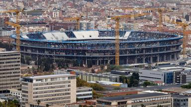 Fußball: Camp Nou, das Stadion des FC Barcelona.