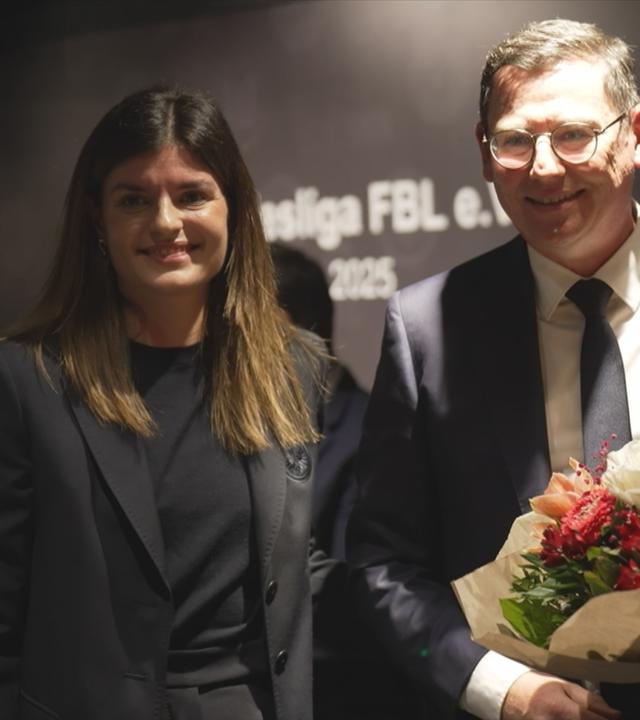 Die erste Präsidentin der FBL, Katharina Kiel (links), mit den beiden Vize.