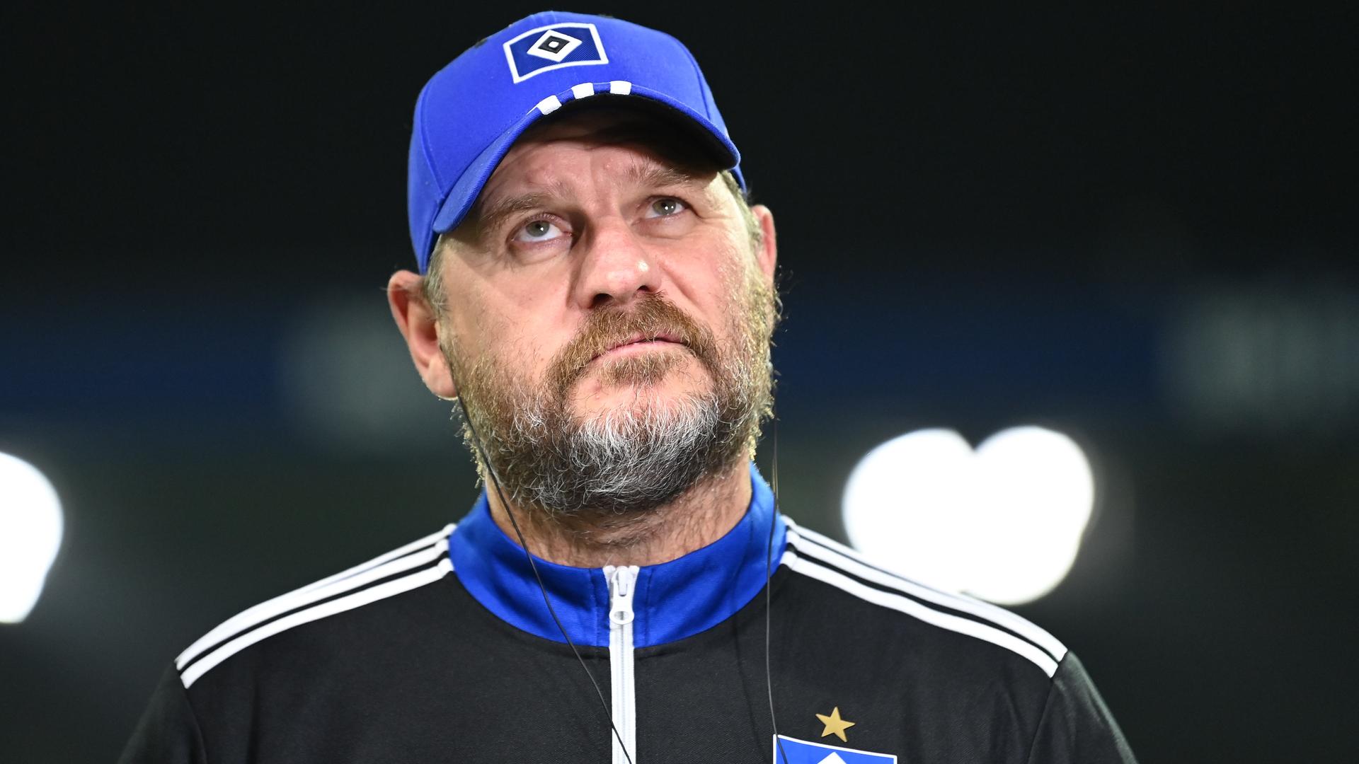 Fußball: HSV-Trainer Steffen Baumgart.