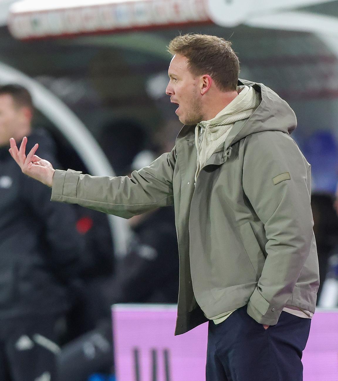 Bundestrainer Julian Nagelsmann (Deutschland) reagiert. 