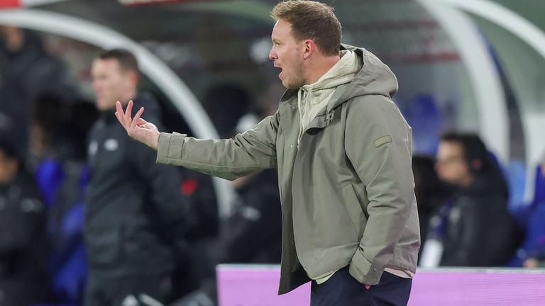 Bundestrainer Julian Nagelsmann (Deutschland) reagiert. 
