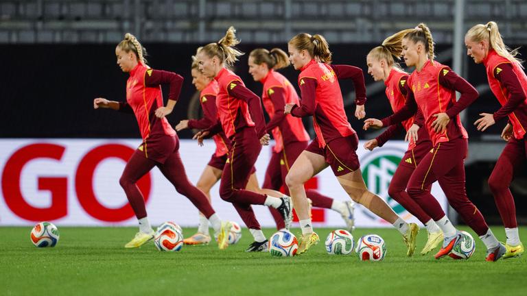 Fußball Nationalmannschaft Frauen, aufgenommen am 23.10.2025
