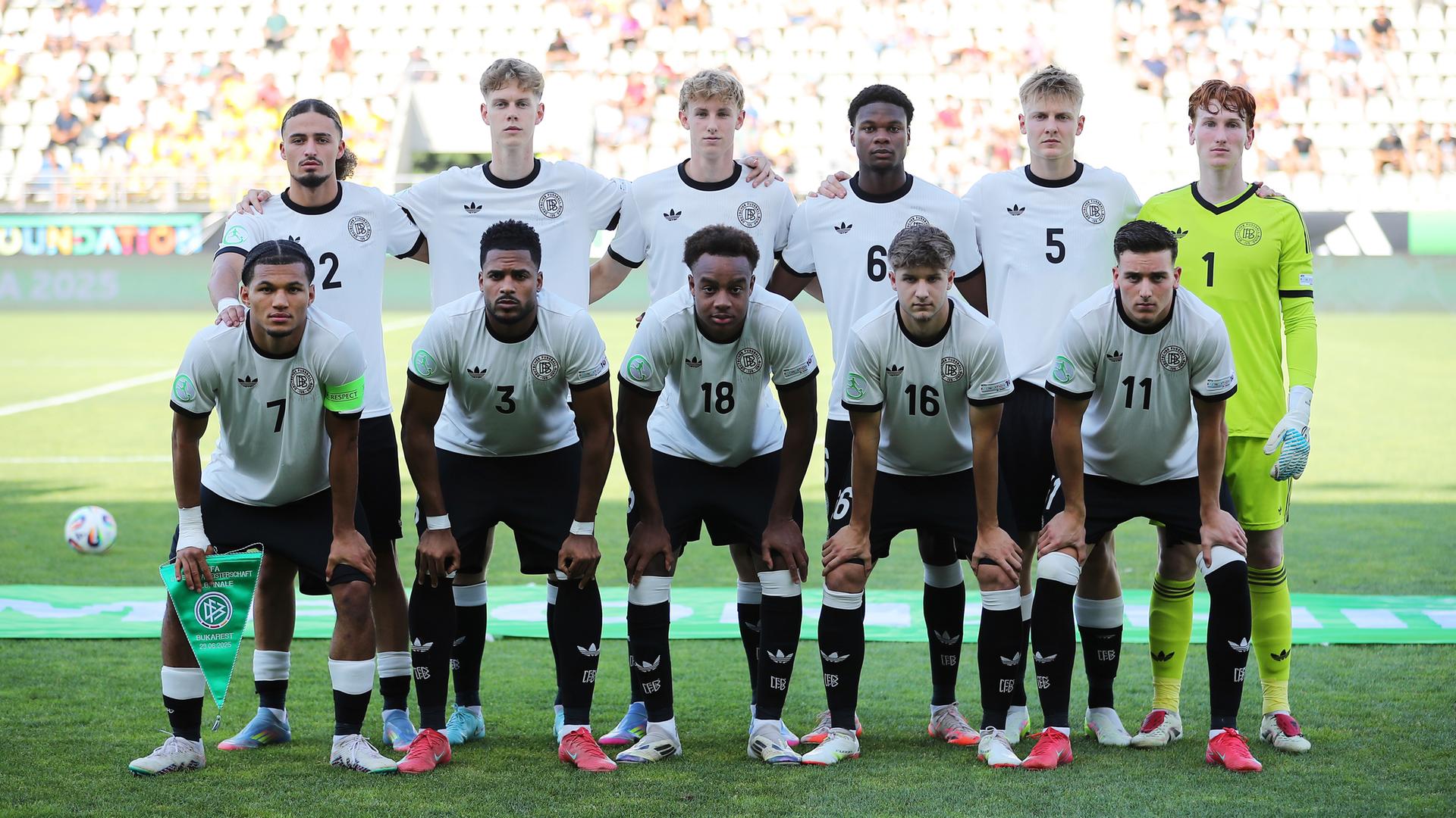 Fußball, U19 Männer: EM, Spanien - Deutschland, Mannschaftsfoto Deutschland
