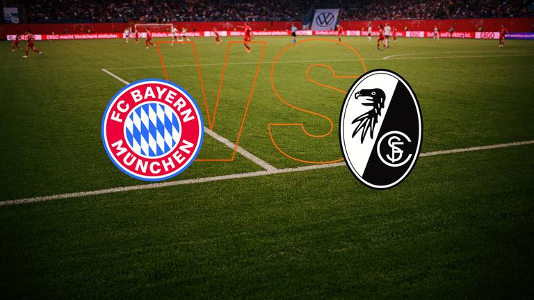 Fußball, Spielpaarung, Bayern München - FC Freiburg