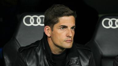 Robert Moreno, Trainer von Granada, während des Fußballspiels der spanischen Liga (La Liga Santander) zwischen Real Madrid und Granada CF im Stadion Santiago Bernabéu in Madrid