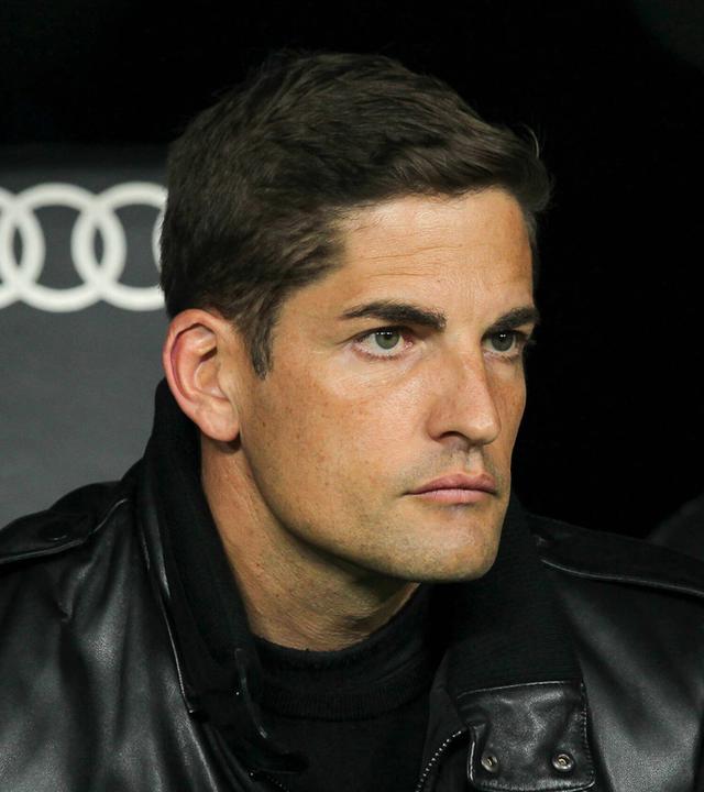 Robert Moreno, Trainer von Granada, während des Fußballspiels der spanischen Liga (La Liga Santander) zwischen Real Madrid und Granada CF im Stadion Santiago Bernabéu in Madrid