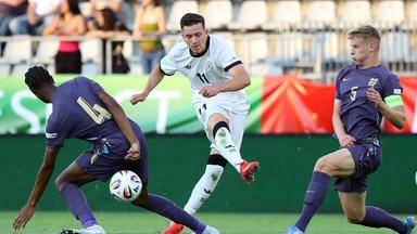 Deutschlands Toppeltorschütze Said El Mala im Spiel gegen England