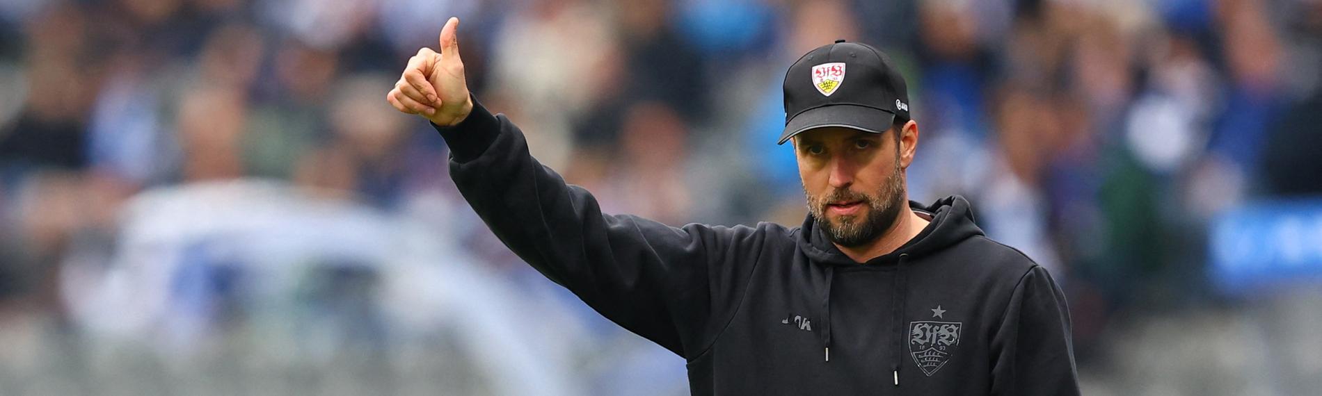 Fußball: Sebastian Hoeneß, der Trainer des VfB Stuttgart.