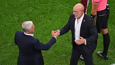 Didier Deschamps und Luis de la Fuente (r.)