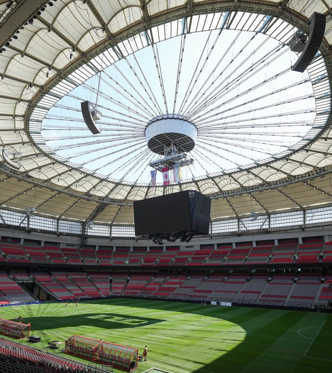 Das BC Place Stadium in Vancouver ist einer der beiden kanadischen Austragungsorte der Fußball-WM 2026 