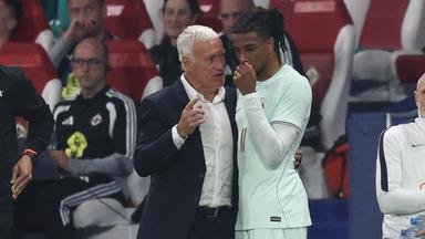 Frankreichs Trainer und einer der Schlüsselspieler: Didier Deschamps und Michael Olise (rechts).