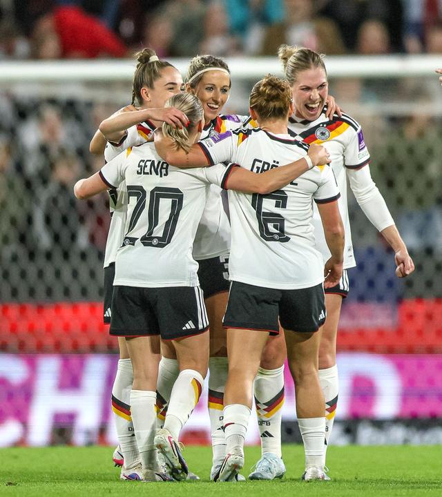Jubel, Freude und Emotionen bei der Deutschen Frauen Nationalmannschaft