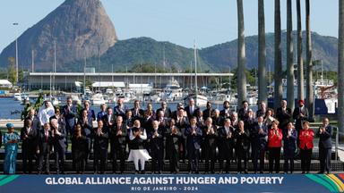 Die Staats- und Regierungschefs der G20-Gruppe in Brasilien.