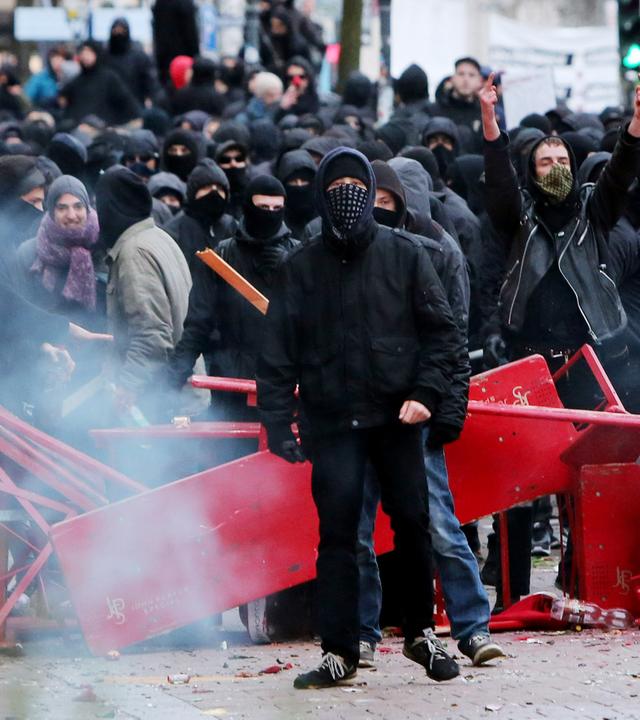 Demonstranten beim G-20 Gipfel