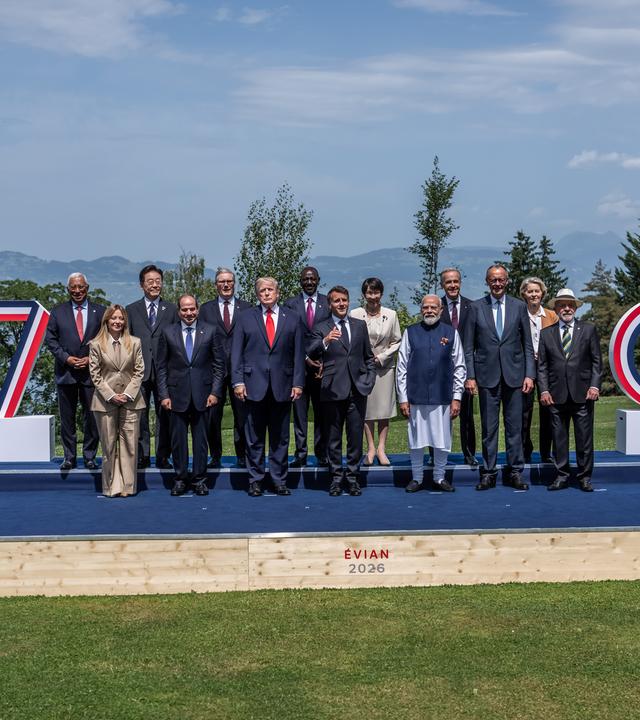 Alle G7 Teilnehmer versammelt zu sehen