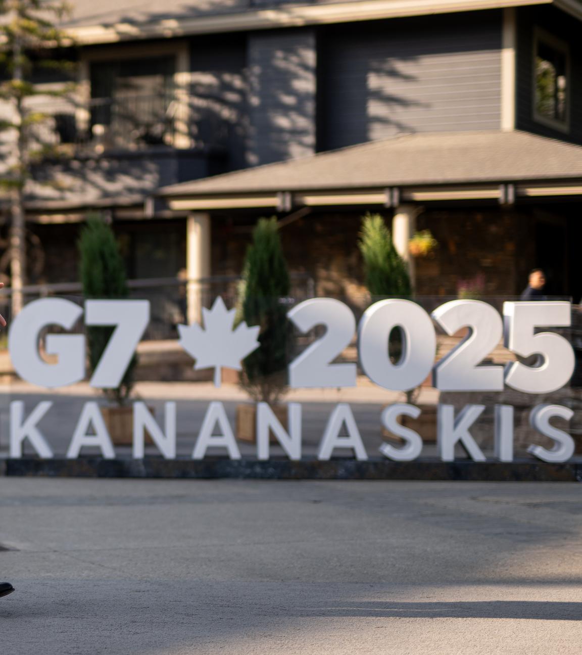 NATO Generalsekretär Mark Rutte kommt beim G7-Gipfel an