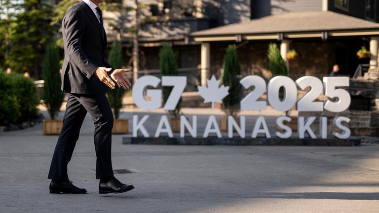 NATO Generalsekretär Mark Rutte kommt beim G7-Gipfel an