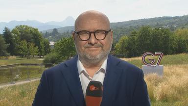 ZDF-Korrespondent Ulf Röller beim G7-Gipfel in Évian