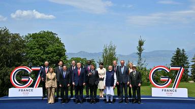 Foto der G7-Staatschefs in Evian