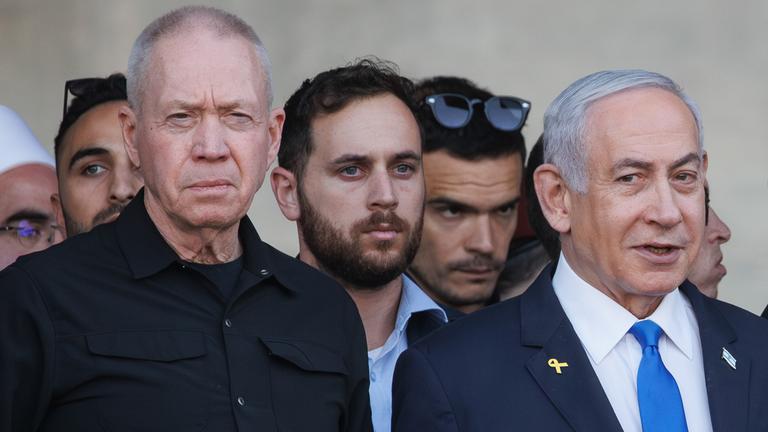 Benjamin Netanjahu (r) und Joav Galant