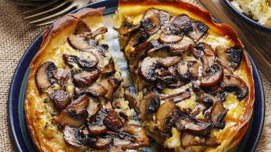 Herzhafte Galette mit Champignons