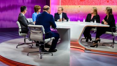 Zu Gast bei Maybrit Illner: Cem Özdemir, Robin Alexander, Armin Laschet, Sabine Rennefanz,, Frauke Rostalski