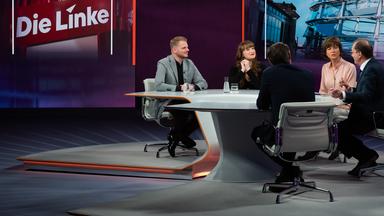 v.l.: Tim Klüssendorf, Heidi Reichinnek, Maybrit Illner, Alexander Dobrindt, Gregor Peter Schmitz