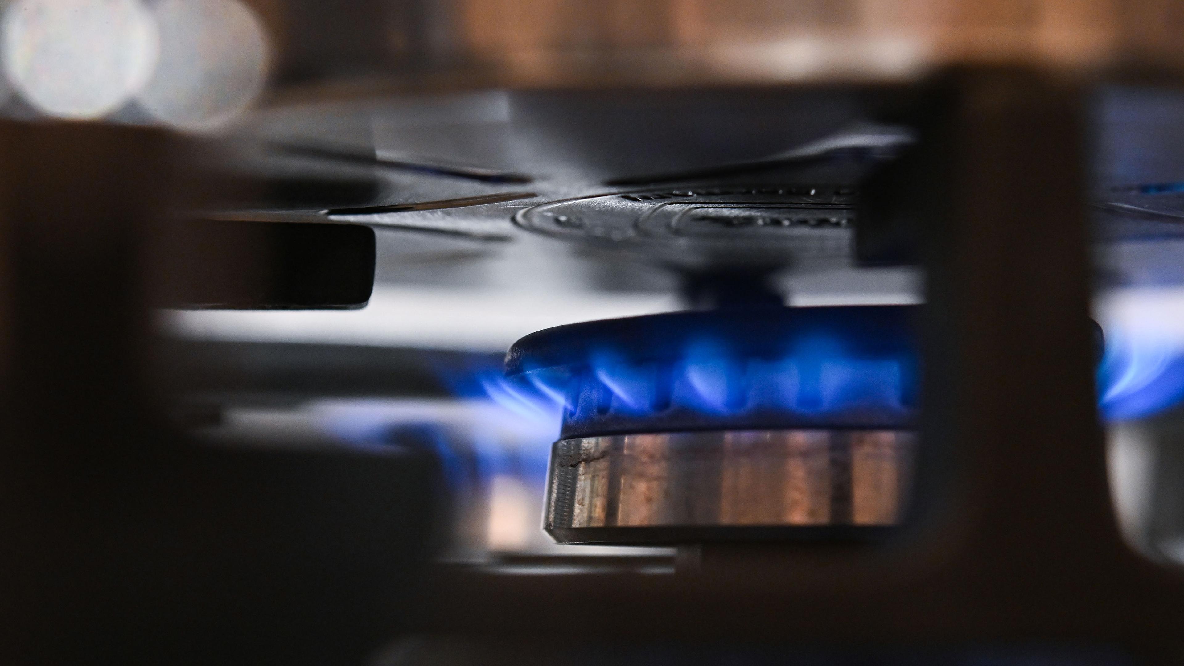 Gasflamme von Herd