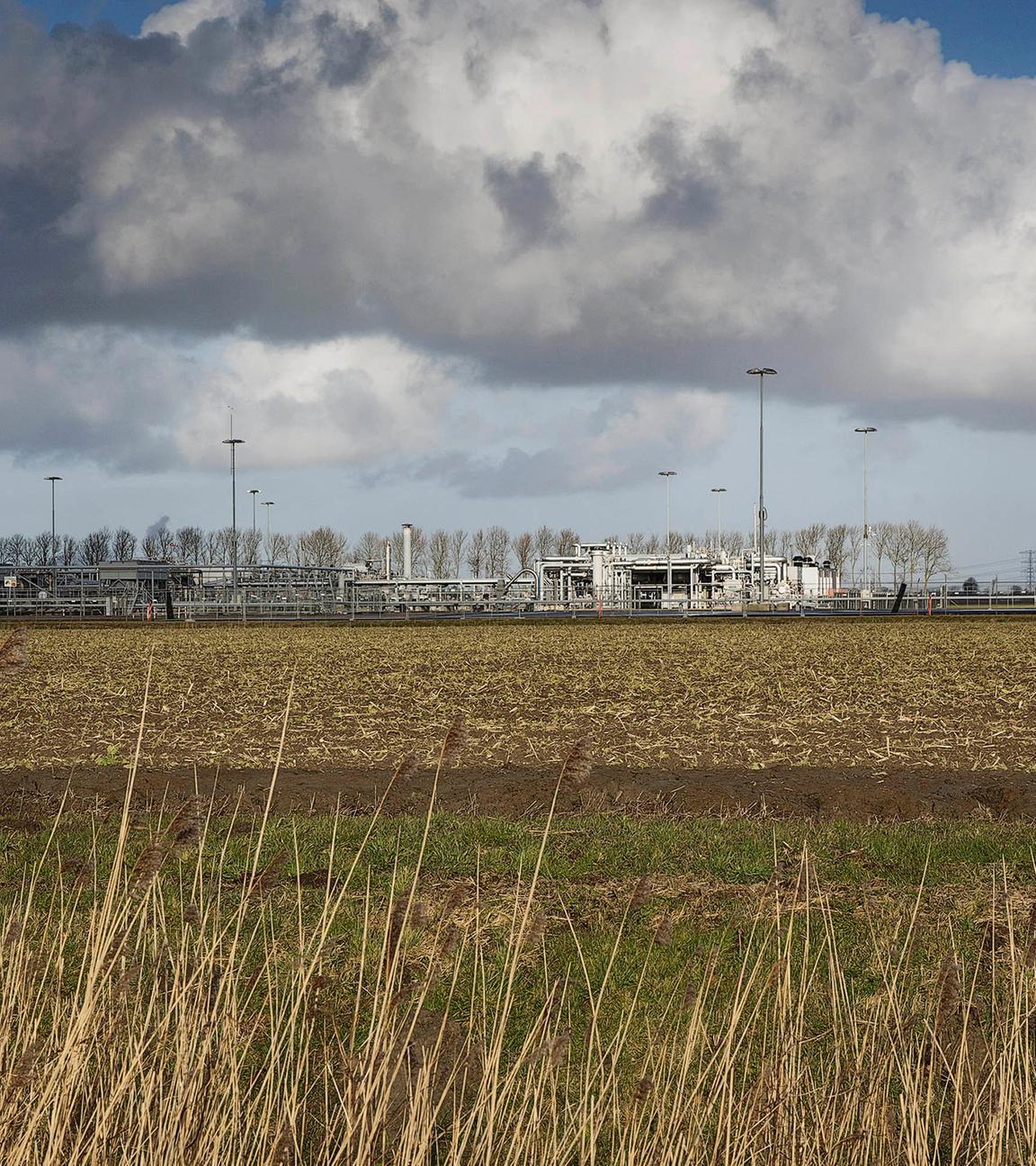 Gasproduktionsanlage in 't Zand bei Groningen, Niederlande