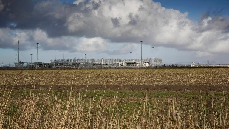 Gasproduktionsanlage in 't Zand bei Groningen, Niederlande