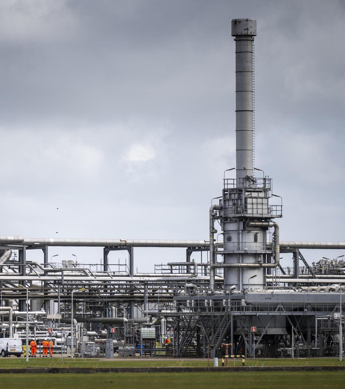 Anlage eines unterirdischen Erdgasspeichers in den Niederlanden.