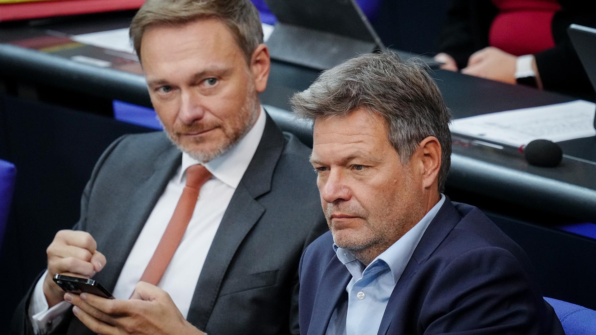 Christian Lindner und Robert Habeck