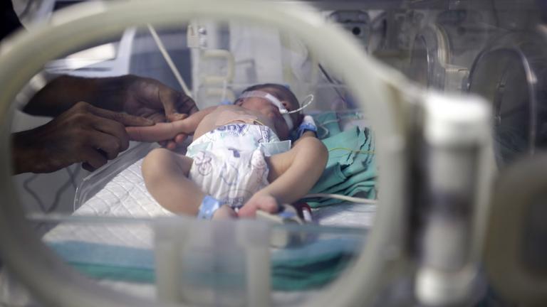 Frühchen im Al-Helou Krankenhaus im Gazastreifen