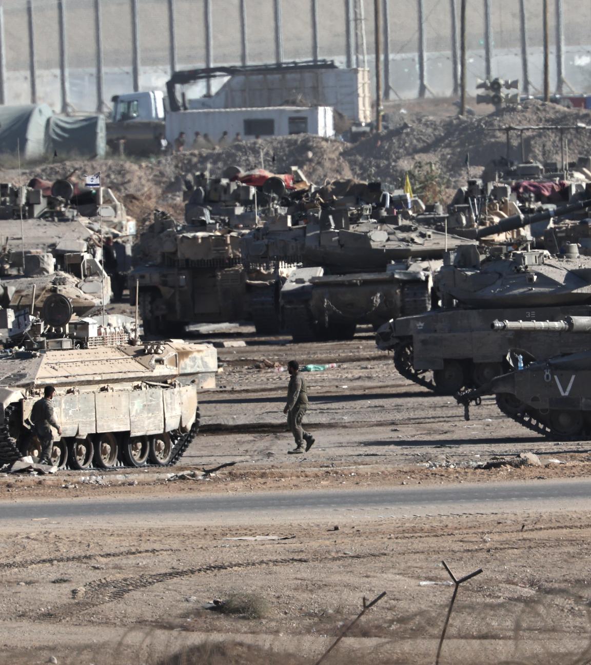 Israelische Panzer an nicht bekannt gegebenem Ort