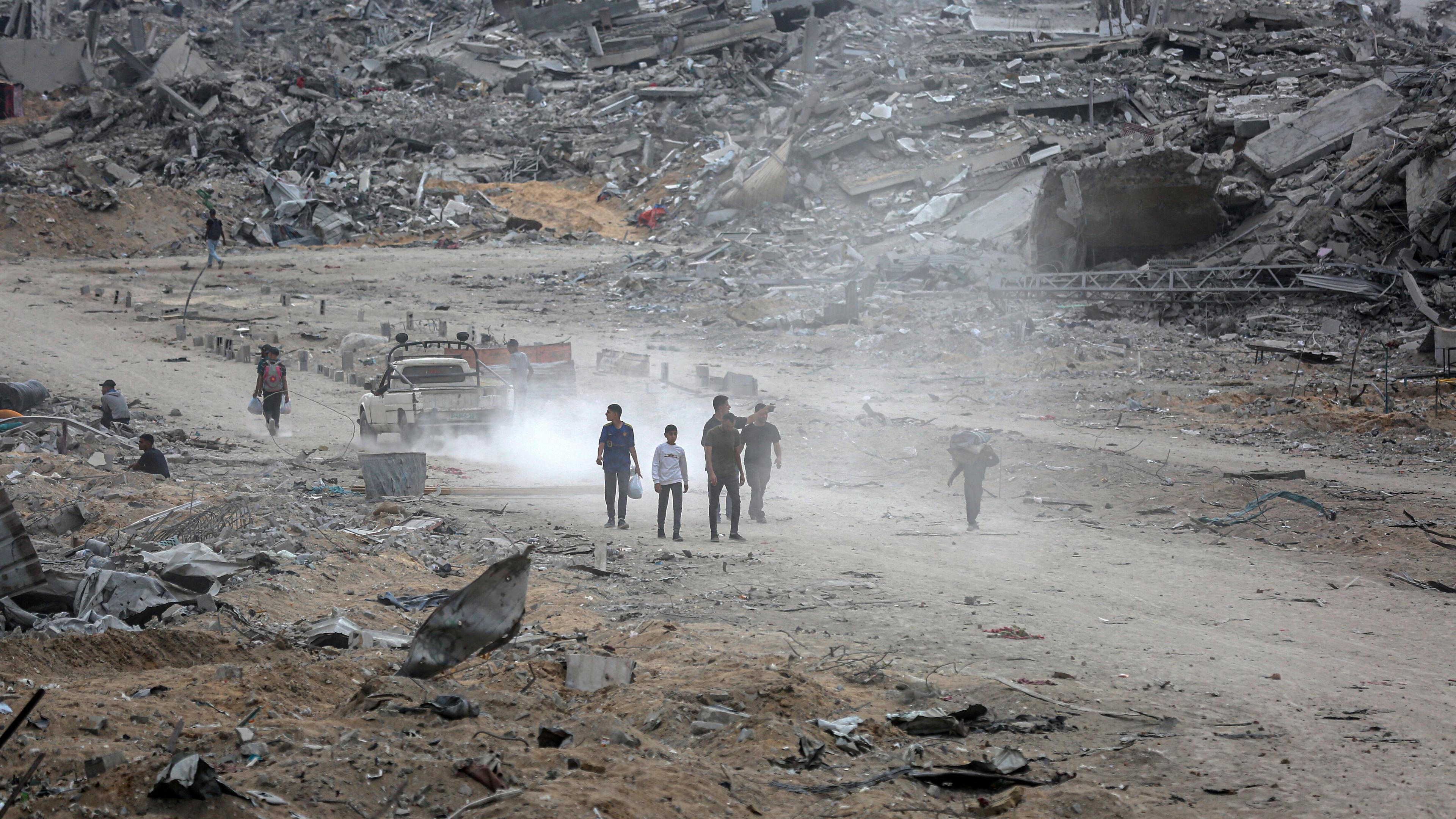Palästinenser kehren nach Gaza-Stadt zurück
