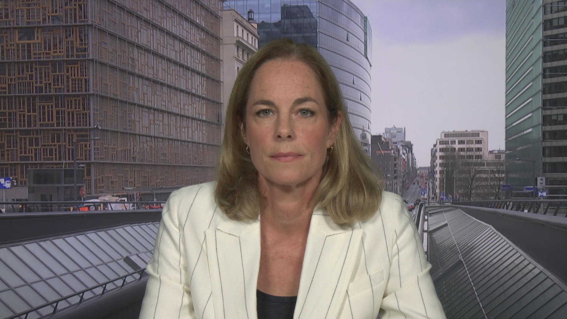 CDU-Europaabgeordnete Hildegard Bentele zu Gast bei ZDFheute live. 
