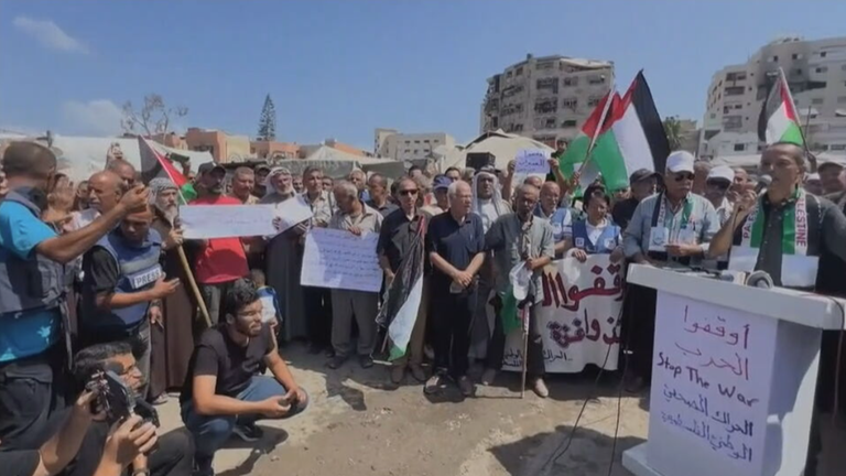 Protestierende in Gaza