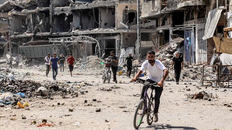 Menschen in Gaza-Stadt