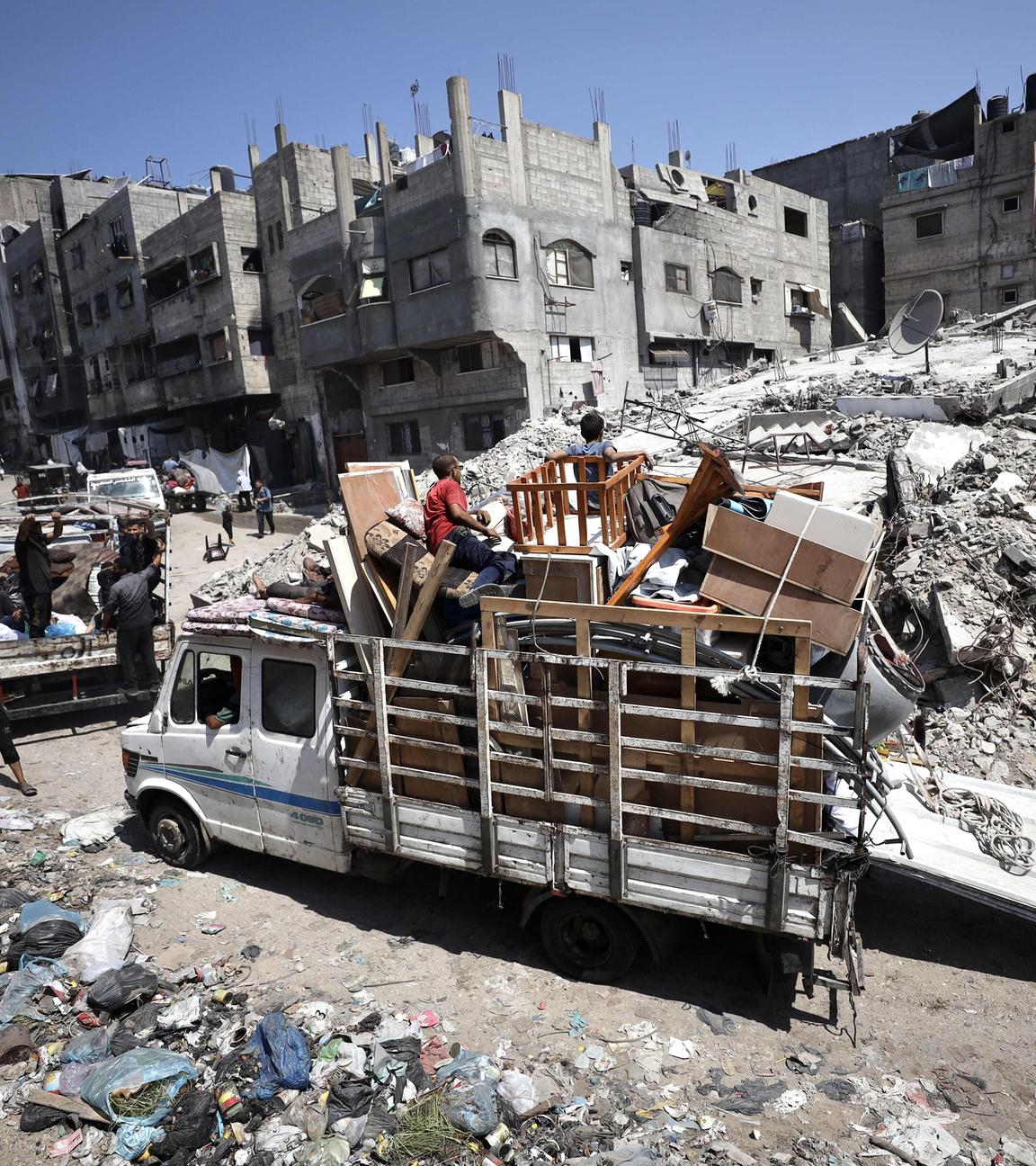 Gaza Stadt nach israelischen Angriffe