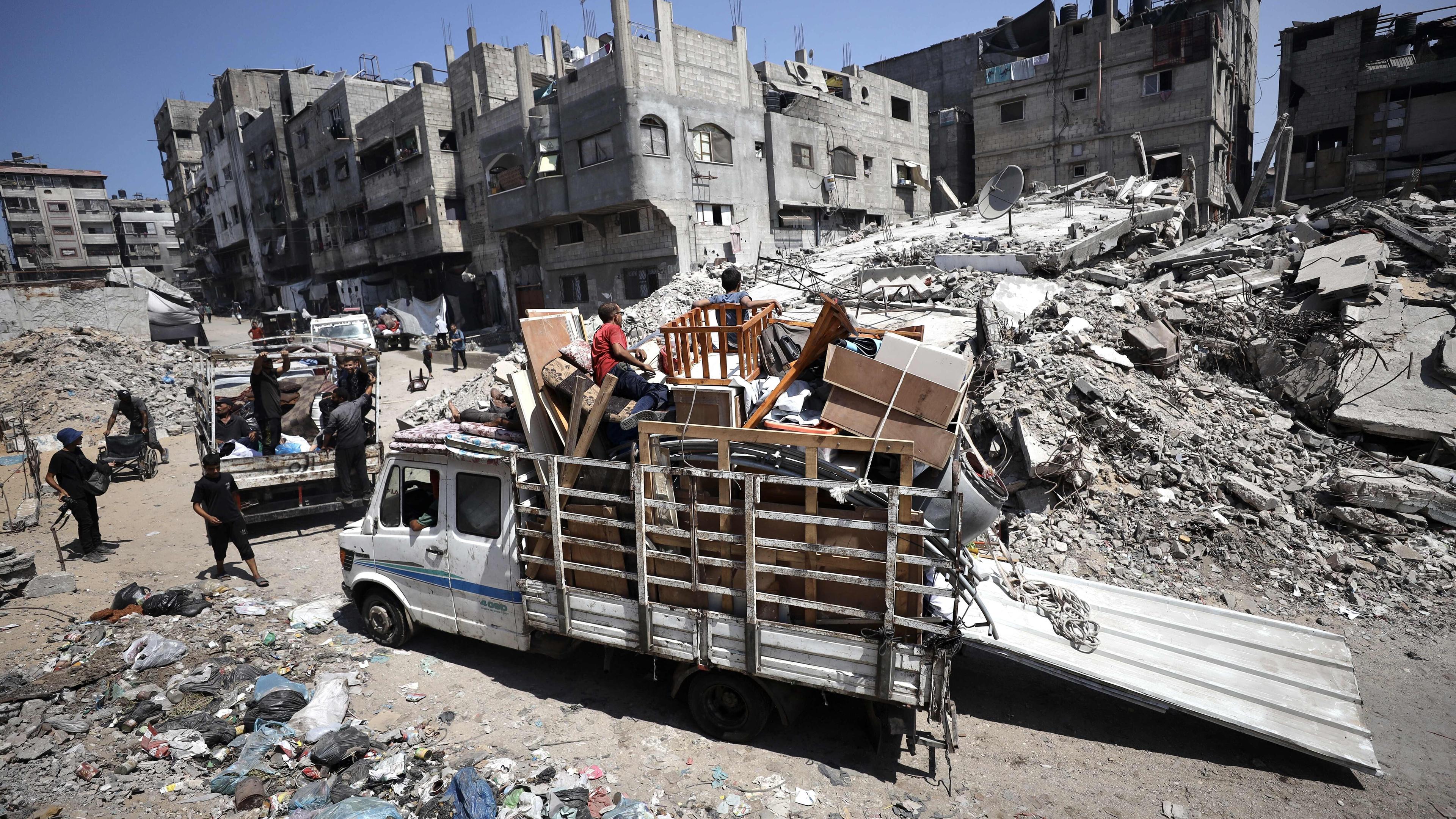 Gaza Stadt nach israelischen Angriffe