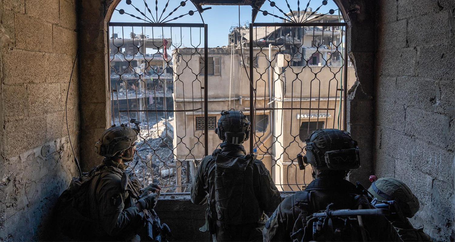 Soldaten der israelischen Armee im Gaza-Streifen inmitten der anhaltenden Kämpfe zwischen Israel und der militanten palästinensischen Gruppe Hamas am 14.02.2024.