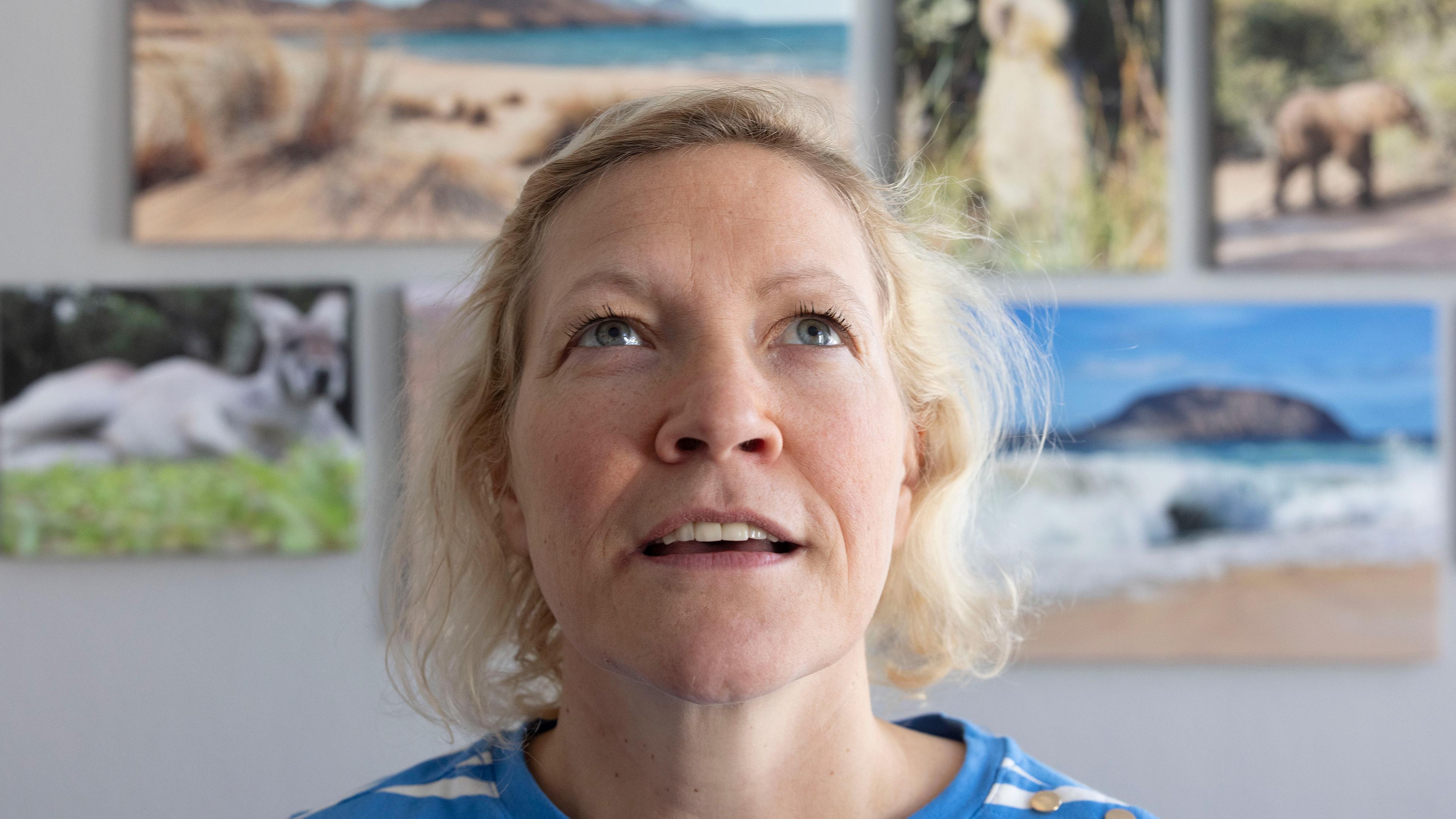 Gedächtniskünstlerin Susanne Hippauf, aufgenommen am 08.03.2024 in Frankfurt am Main