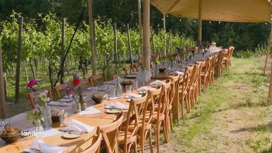gedeckter Tisch im Ahrtal