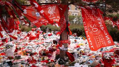 Gedenken an Diogo Jota im Anfield Stadion
